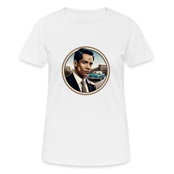 Altes Auto im Vintage-Retro-Stil - Frauen T-Shirt atmungsaktiv - Weiß - Vorne - AI Model Female 172 dark (172cm)