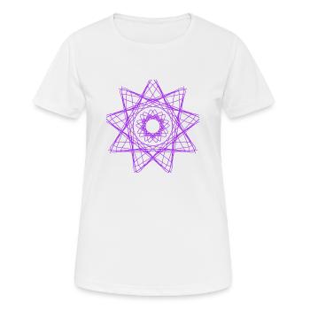 Muster - Frauen T-Shirt atmungsaktiv - Weiß - Vorne - AI Model Female 172 dark (172cm)