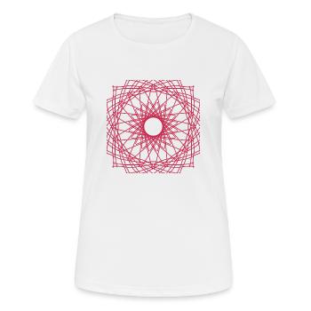 Muster - Frauen T-Shirt atmungsaktiv - Weiß - Vorne - AI Model Female 172 dark (172cm)