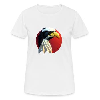 Aigle #2 - T-shirt respirant Femme - blanc - Devant - AI Model Female 172 dark (172cm)