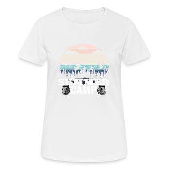 Colonie de vacances - T-shirt respirant Femme - blanc - Devant - AI Model Female 172 dark (172cm)