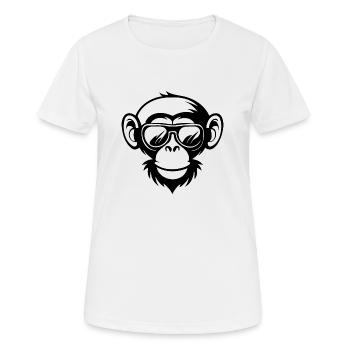 Monkey Monkey Monkey Face Jungle - Women's Breathable T-Shirt - white - Front - AI Model Female 172 dark (172cm)