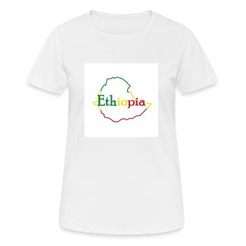 Map of Ethiopia - Women's Breathable T-Shirt - white - Front - AI Model Female 172 dark (172cm)