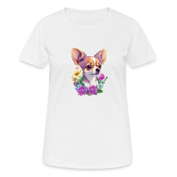 Chihuahua in pastel - Women's Breathable T-Shirt - white - Front - AI Model Female 172 dark (172cm)