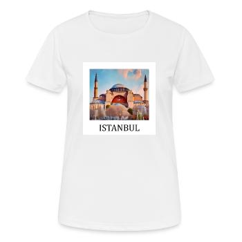 Istanbul - T-shirt respirant Femme - blanc - Devant - AI Model Female 172 dark (172cm)