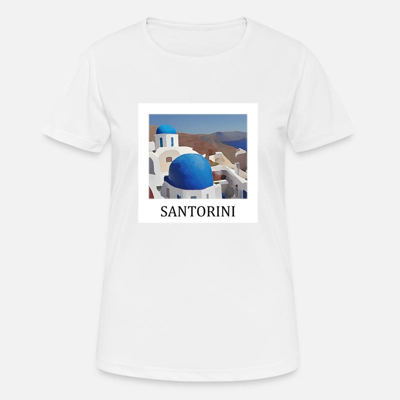 Santorini - Women's Breathable T-Shirt - white