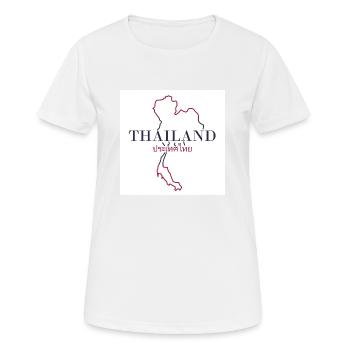 Landkarte von Thailand - Frauen T-Shirt atmungsaktiv - Weiß - Vorne - AI Model Female 172 dark (172cm)
