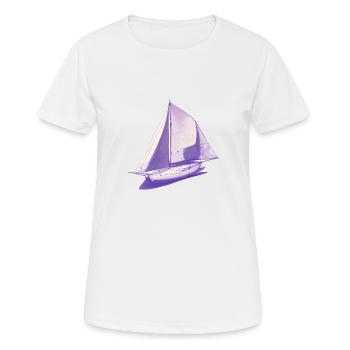 Segelschiff Segeln Segelsport Segler Segelboot - Frauen T-Shirt atmungsaktiv - Weiß - Vorne - AI Model Female 172 dark (172cm)