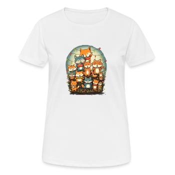 Whimsical journey - Women's Breathable T-Shirt - white - Front - AI Model Female 172 dark (172cm)