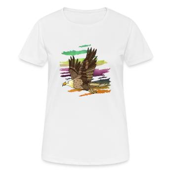 Bird - Women's Breathable T-Shirt - white - Front - AI Model Female 172 dark (172cm)