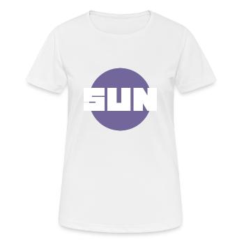 SUN (Midnight Design) - Women's Breathable T-Shirt - white - Front - AI Model Female 172 dark (172cm)