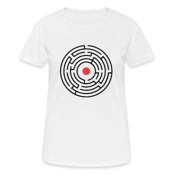 labyrinth - Frauen T-Shirt atmungsaktiv - Weiß - Vorne - AI Model Female 172 dark (172cm)