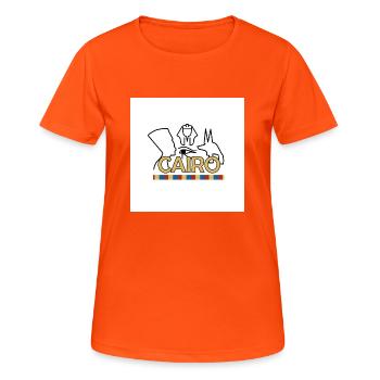 Le Caire - T-shirt respirant Femme - orange néon - Devant - AI Model Female 172 dark (172cm)