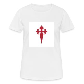 Santiago de Compostela - Frauen T-Shirt atmungsaktiv - Weiß - Vorne - AI Model Female 172 dark (172cm)