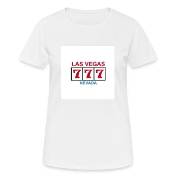 Las Vegas - T-shirt respirant Femme - blanc - Devant - AI Model Female 172 dark (172cm)