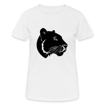 Panther Predator Jungle Wildcat - T-shirt respirant Femme - blanc - Devant - AI Model Female 172 dark (172cm)
