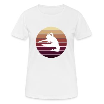 Dancing Dance Music - Frauen T-Shirt atmungsaktiv - Weiß - Vorne - AI Model Female 172 dark (172cm)