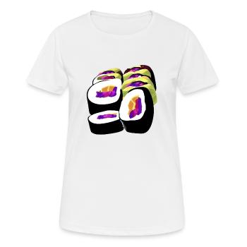 Sushi - Frauen T-Shirt atmungsaktiv - Weiß - Vorne - AI Model Female 172 dark (172cm)