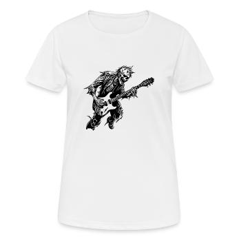 Zombie Untoter Halloween Horror - Frauen T-Shirt atmungsaktiv - Weiß - Vorne - AI Model Female 172 dark (172cm)