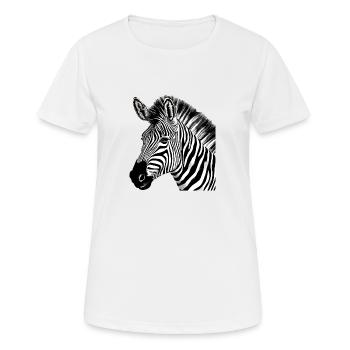 Zebi the Zebra - Women's Breathable T-Shirt - white - Front - AI Model Female 172 dark (172cm)