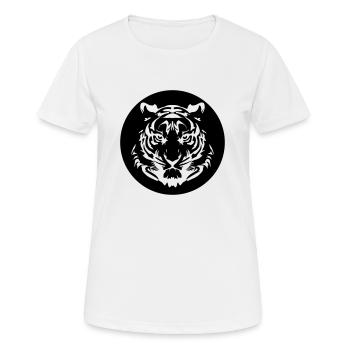 tigre - T-shirt respirant Femme - blanc - Devant - AI Model Female 172 dark (172cm)