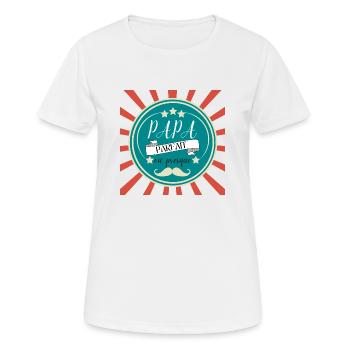 PAPA PARFAIT - UNIQUE - T-shirt respirant Femme - blanc - Devant - AI Model Female 172 dark (172cm)