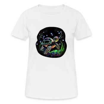 Baby Turtle - Women's Breathable T-Shirt - white - Front - AI Model Female 172 dark (172cm)
