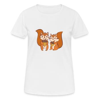 Wildtiere - Frauen T-Shirt atmungsaktiv - Weiß - Vorne - AI Model Female 172 dark (172cm)