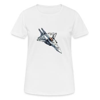 Furious storm plane - Women's Breathable T-Shirt - white - Front - AI Model Female 172 dark (172cm)