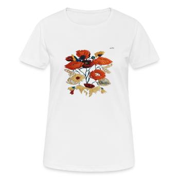 Folk art composition #26 - Women's Breathable T-Shirt - white - Front - AI Model Female 172 dark (172cm)