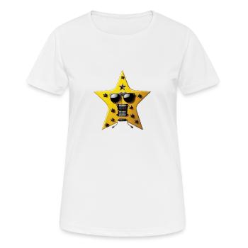 Rock and Roll Royalty The Guitar of a Star - Women's Breathable T-Shirt - white - Front - AI Model Female 172 dark (172cm)