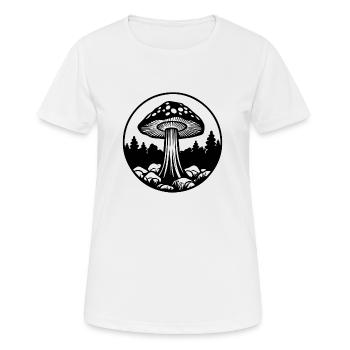 Champignon Cueilleur de champignons Champignons Champignons - T-shirt respirant Femme - blanc - Devant - AI Model Female 172 dark (172cm)