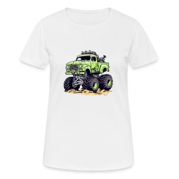 Monster truck MegaCrusher - Women's Breathable T-Shirt - white - Front - AI Model Female 172 dark (172cm)
