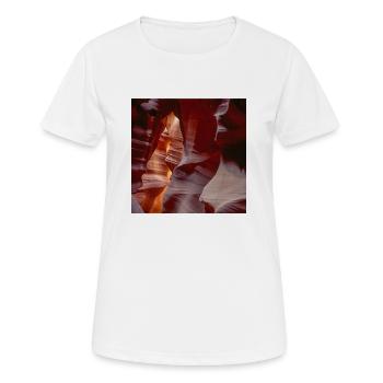 Antelope Canyon - Women's Breathable T-Shirt - white - Front - AI Model Female 172 dark (172cm)