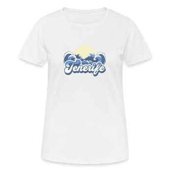 Tenerife Îles Canaries Ocean Sunset - T-shirt respirant Femme - blanc - Devant - AI Model Female 172 dark (172cm)