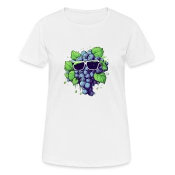 Grappe de raisin Harry - T-shirt respirant Femme - blanc - Devant - AI Model Female 172 dark (172cm)