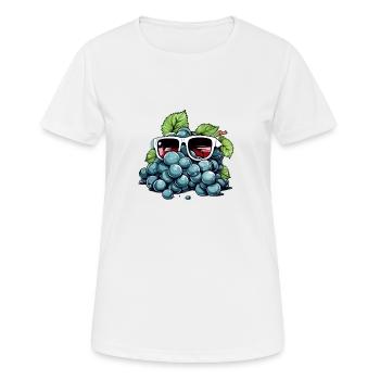 Traube Eric Trauben - Frauen T-Shirt atmungsaktiv - Weiß - Vorne - AI Model Female 172 dark (172cm)