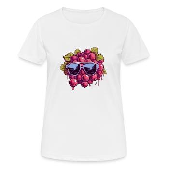 Traube Maria Trauben - Frauen T-Shirt atmungsaktiv - Weiß - Vorne - AI Model Female 172 dark (172cm)