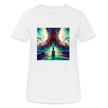 Colorful Inspiration - Frauen T-Shirt atmungsaktiv - Weiß - Vorne - AI Model Female 172 dark (172cm)
