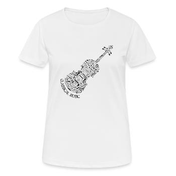 Klassische Musik - Orgelmusik - Frauen T-Shirt atmungsaktiv - Weiß - Vorne - AI Model Female 172 dark (172cm)