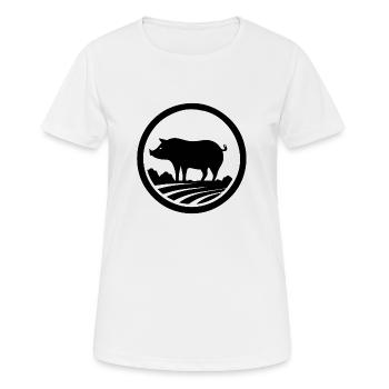 Pig Piggy Sow - Women's Breathable T-Shirt - white - Front - AI Model Female 172 dark (172cm)