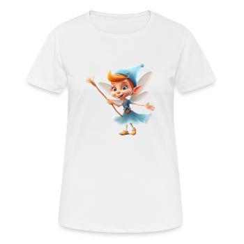 Die Zahnfee nimmt die Angst vom Zahnverlust - Frauen T-Shirt atmungsaktiv - Weiß - Vorne - AI Model Female 172 dark (172cm)