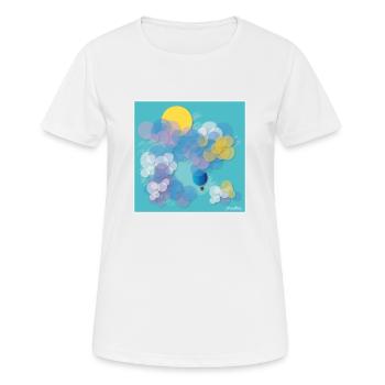 Freiheit - Frauen T-Shirt atmungsaktiv - Weiß - Vorne - AI Model Female 172 dark (172cm)