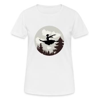 Danse Danse Musique - T-shirt respirant Femme - blanc - Devant - AI Model Female 172 dark (172cm)