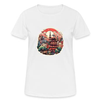 Chine - T-shirt respirant Femme - blanc - Devant - AI Model Female 172 dark (172cm)