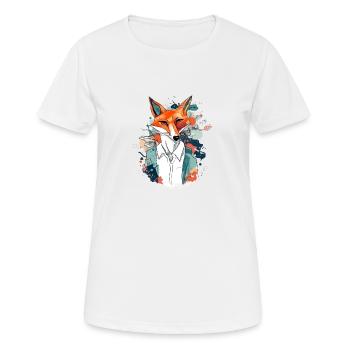 Chenapan-Fuchs - Frauen T-Shirt atmungsaktiv - Weiß - Vorne - AI Model Female 172 dark (172cm)