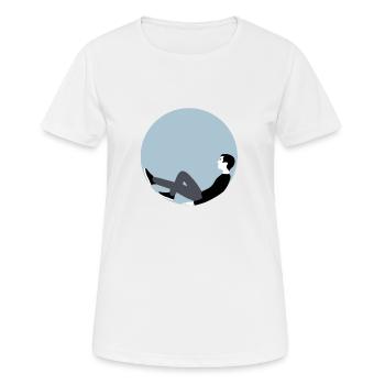 Bubble - T-shirt respirant Femme - blanc - Devant - AI Model Female 172 dark (172cm)