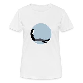 Bubble - T-shirt respirant Femme - blanc - Devant - AI Model Female 172 dark (172cm)