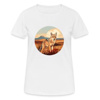 Coyote - T-shirt respirant Femme - blanc - Devant - AI Model Female 172 dark (172cm)