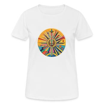 summer illusion - Women's Breathable T-Shirt - white - Front - AI Model Female 172 dark (172cm)